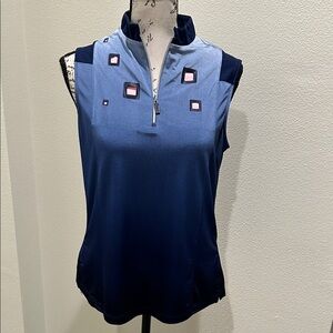 Jamie Sadock Navy Blue & Pink Sports Shirt